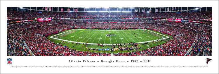 Atlanta Falcons "Final Game" at the Georgia Dome Panoramic Poster