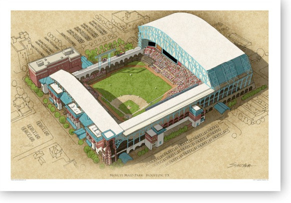Minute Maid Park - Houston Astros  Print