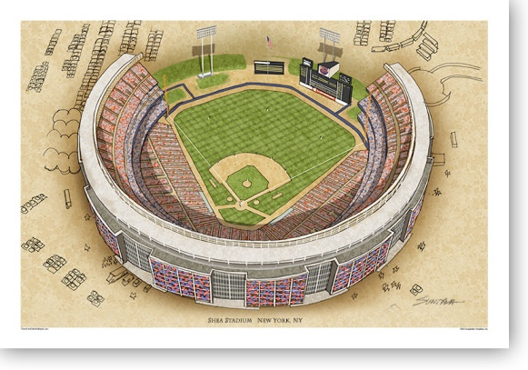 Shea Stadium - New York Mets  Print