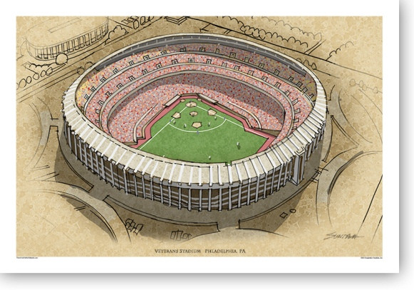 Veterans Stadium - Philadelphia Phillies  Print