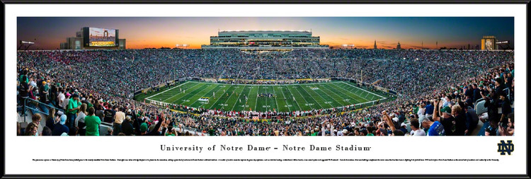 Notre Dame Fighting Irish at Notre Dame Stadium Panorama Poster
