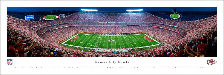 Kansas City Chiefs "Monday Night Football" at Arrowhead Stadium Panoramic Poster