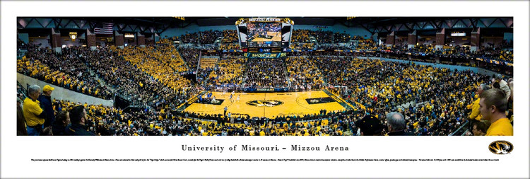 Missouri Tigers Basketball at Mizzou Arena Panoramic Poster