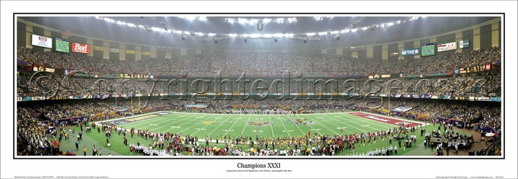 "Super Bowl XXXI" Green Bay Packers Panoramic Poster