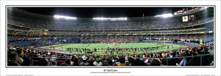 Pittsburgh Steelers "45 Yard Line" Three Rivers Stadium Panoramic Poster