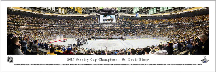2019 NHL Stanley Cup Champions - St. Louis Blues Panoramic Poster