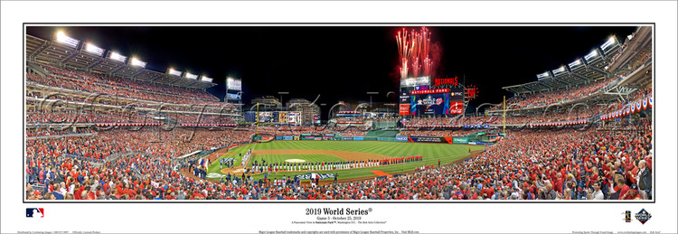 2019 World Series "Opening Ceremony" Nationals Park Panoramic Poster