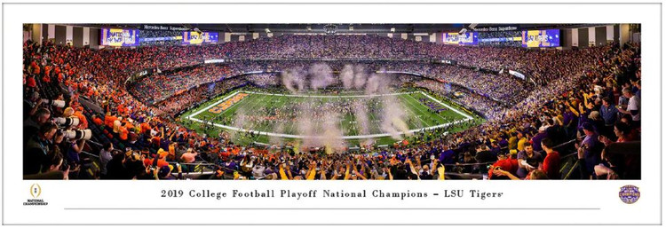 2020 College Football Playoff National Champions LSU Tigers Panoramic Poster