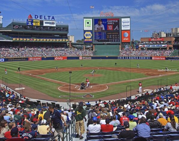 Atlanta Braves at Turner Field Lower Deck Print