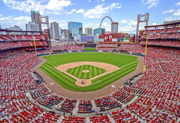 St. Louis Cardinals at Busch Stadium Upper Deck Print