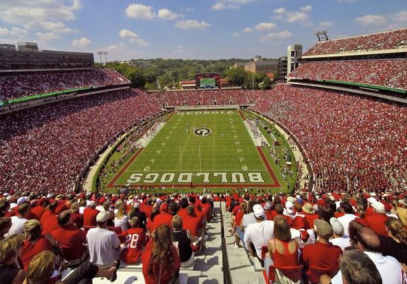Georgia Bulldogs at Sanford Stadium Print