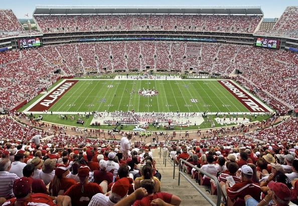 Alabama Crimson Tide at Bryant Denny Stadium Print
