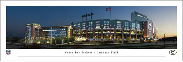 Green Bay Packers at Lambeau Field Exterior Panoramic Poster