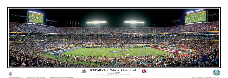 Florida Gators "2009 BCS National Championship" Panoramic Poster
