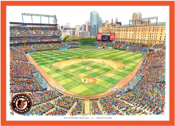 Camden Yards - Baltimore Orioles Art Print
