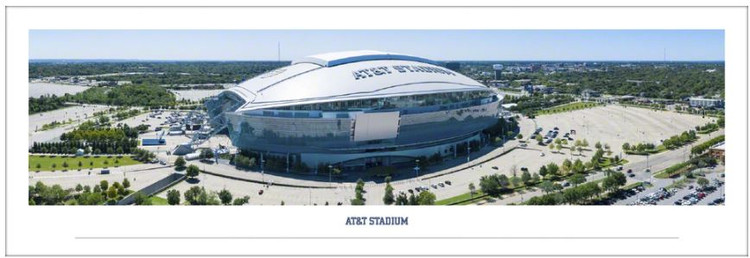 Dallas Cowboys at AT&T Stadium "Aerial" Panoramic Poster