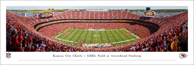 Kansas City Chiefs at Arrowhead Stadium Panoramic  Poster