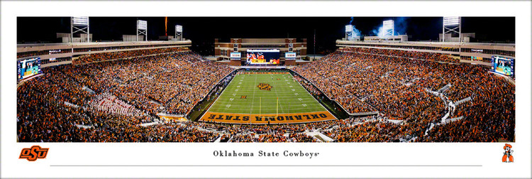 Oklahoma State Cowboys "EndZone" at Boone Pickens Stadium Panoramic Poster