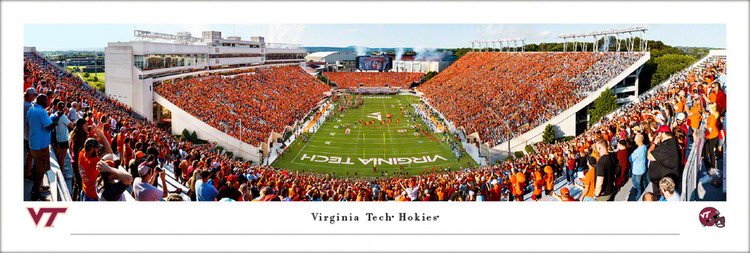 Virginia Tech Hokies "EndZone" at Lane Stadium Panoramic Poster