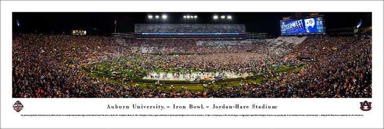 Auburn Tigers "Iron Bowl" Jordan Hare Stadium Panoramic Poster