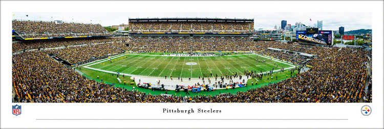 Pittsburgh Steelers "50 Yard Line" at Acrisure Stadium Panoramic Poster