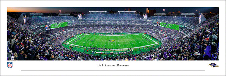 Baltimore Ravens "50 Yard Line" at M&T Bank Stadium Panoramic Poster