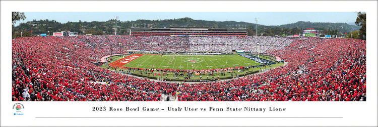 Rose Bowl Game Penn State Nittany Lions vs Utah Utes Panoramic Poster