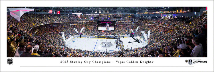 2023 NHL Stanley Cup Champions - Vegas Golden Knights Panoramic Poster