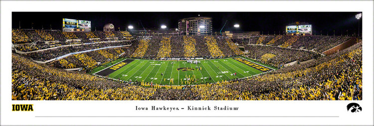 Iowa Hawkeyes "Iowa Wave" at Kinnick Stadium Panoramic Poster