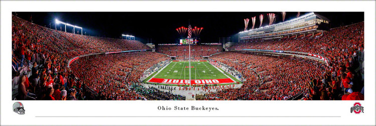 Ohio State Buckeyes "End Zone" at Ohio Stadium Panoramic Poster