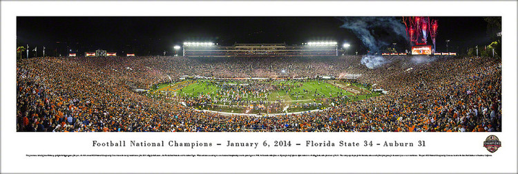 2014 BCS Football Championship Florida State Seminoles Panoramic Poster