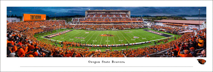 Oregon State Beavers at Reser Stadium Panoramic Poster