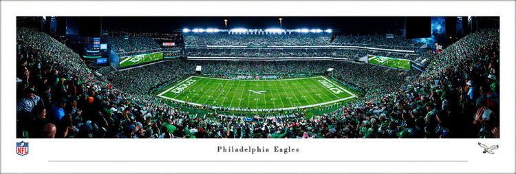 Philadelphia Eagles "Kelly Green Throwback Game" at Lincoln Financial Field Panoramic Poster