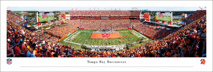Tampa Bay Buccaneers "Throwback Creamsicle Game" at Raymond James Stadium Panoramic Poster