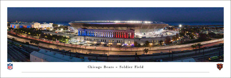 Chicago Bears "Exterior" Soldier Field Panoramic Poster