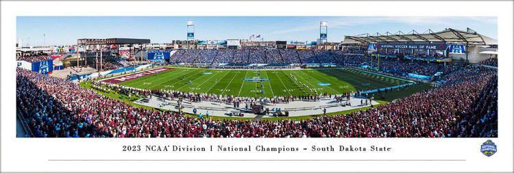 2024 NCAA Division I Football Championship - South Dakota State Jackrabbits Panoramic Poster