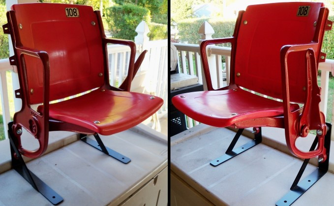 Atlanta Fulton County Stadium - Atlanta Braves/Falcons Red Seat