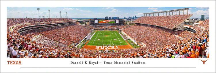 Texas Longhorns "EndZone" at Royal Memorial Stadium Panoramic Poster