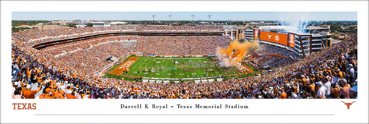 Texas Longhorns "First SEC Game" at Royal Memorial Stadium Panoramic Poster