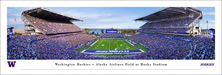 Washington Huskies "EndZone" at Husky Stadium Panoramic Poster
