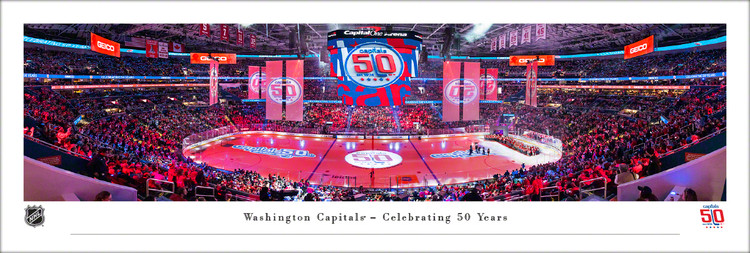 Washington Capitals "Celebrating 50 Years" Panoramic Poster