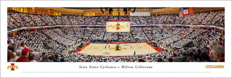 Iowa State Cyclones "White Out" at Hilton Coliseum Panoramic Poster