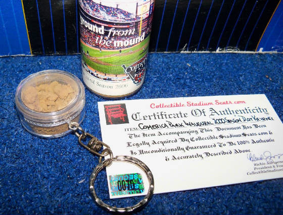 Comerica Park Dirt Keyring