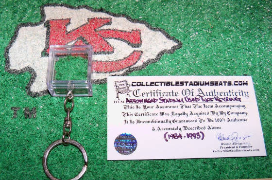 Arrowhead Stadium Game Used Turf Keyring