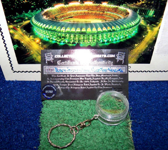 Busch Stadium Game Used Turf Keyring