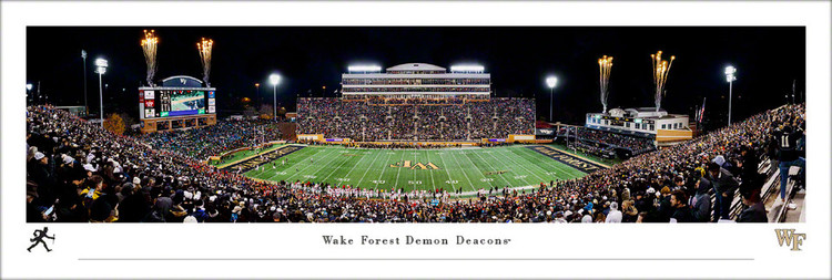 Wake Forest Demon Deacons at Allegacy Federal Credit Union Stadium Panoramic Poster