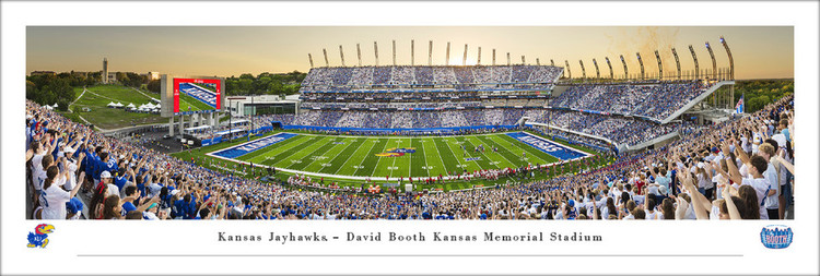 Kansas Jayhawks at David Booth Memorial Stadium Panoramic Poster
