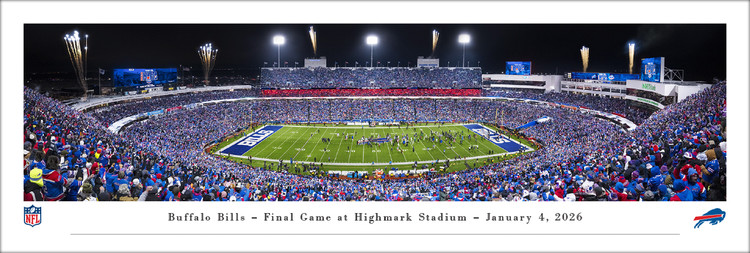 Buffalo Bills - Final Game at Highmark Stadium Panoramic Poster