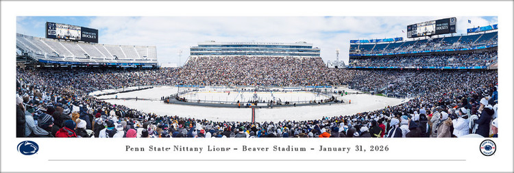 Penn State Nittany Lions Hockey at Beaver Stadium Panoramic Poster