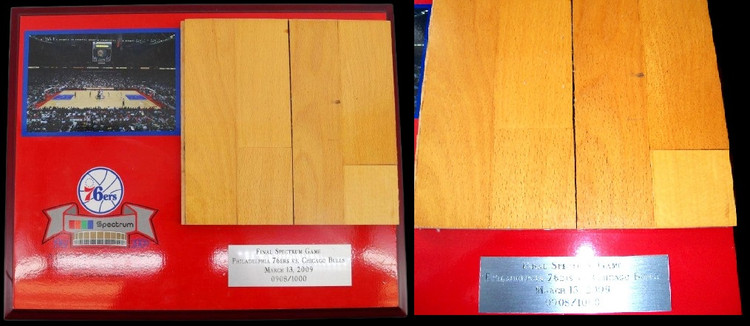 Philadelphia Spectrum - Philadelphia 76ers Hardwood Floor/Court Display